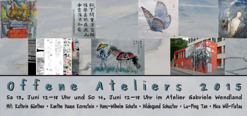 Einladungskarte Offene Ateliers 2015