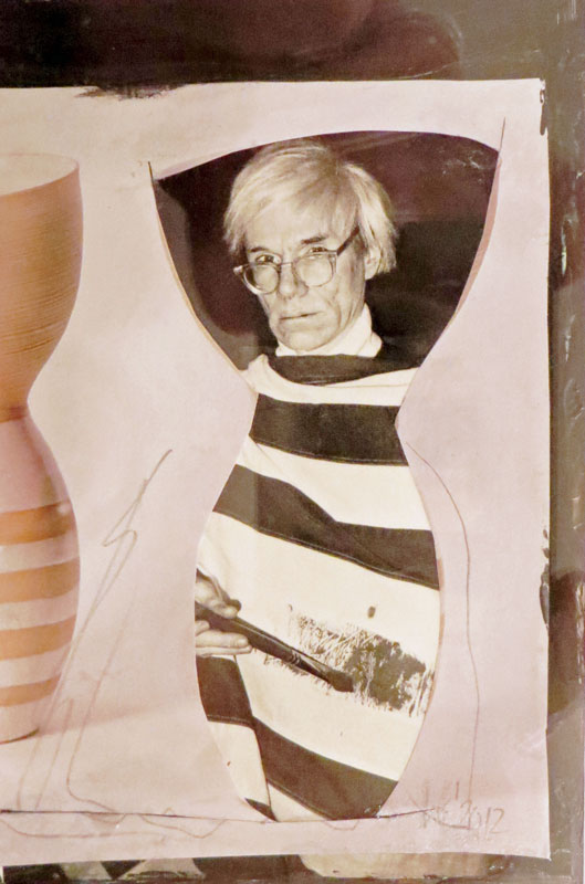 Warhol stripped, Collage, 2012, 24x18